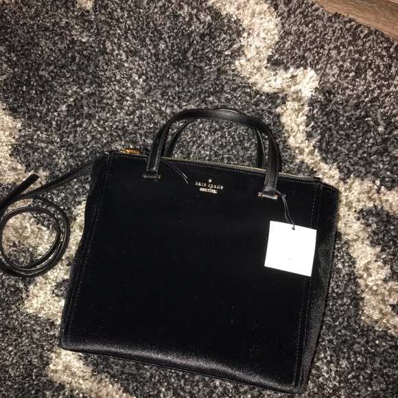 Kate spade black velvet bag - Picture 4 of 6